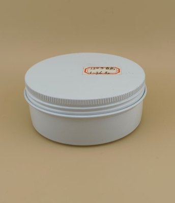 Grote witte aluminium behuizing met schroefkap voor cosmetica