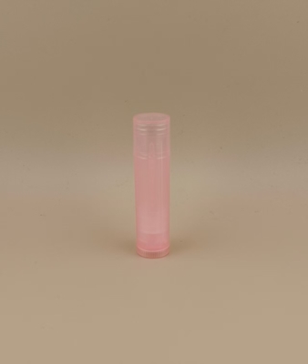 Kleine Geribbelde Transparante Roze Lipbalsem Verpakking voor Lippenstiften
