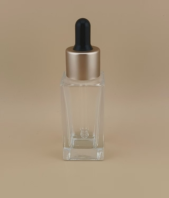 ISO9001/ISO14001 Gecertificeerde Fijne Transparante Gladde Kleine Vierkante Druppelfles Voor Lotion