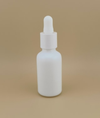 Delicaat ontwerp wit glad rond dropper fles voor huidverzorging