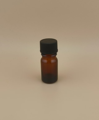 Delicaat ontwerp Helder bruin glad ronde glazen fles voor medicijnen