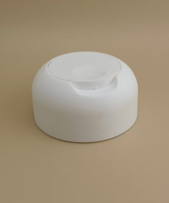 Witte Kunststof Glad Matte Drukdop voor Shampoo Flessen