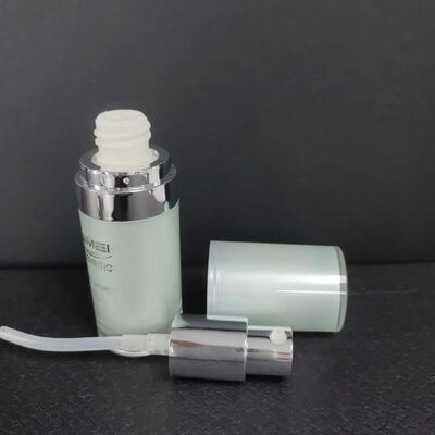 Gratis monster witte 30 ml PCR airless pompfles cosmetisch, volledig plastic PP airless lotion pompfles, Garrafa Sem Ar