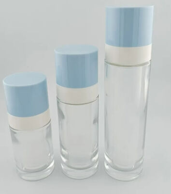 Glazen airless lotionpompfles Serumdispenser 15 ml 30 ml 50 ml
