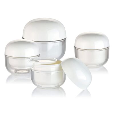 OEM Wit PP 30g Creme Cosmetic Ronde pot met dop voor cosmetica