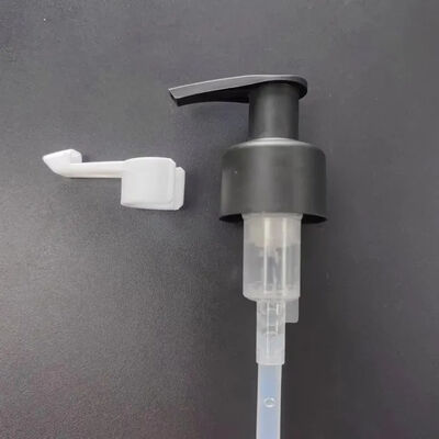 Groothandel 20/410 24/410 Oliepomp Wit PP Plastic Clip Lock Make-up Remover Lotion Pump met lange clip