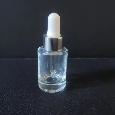 Ronde zwarte heldere zuivere vloeibare serum glasdruppelfles voor huidverzorging 5ml 10ml 15ml 20ml 30ml 50ml 100ml