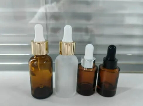 Transparante luxe lege glazen dropper fles voor huidverzorging olie dropper fles
