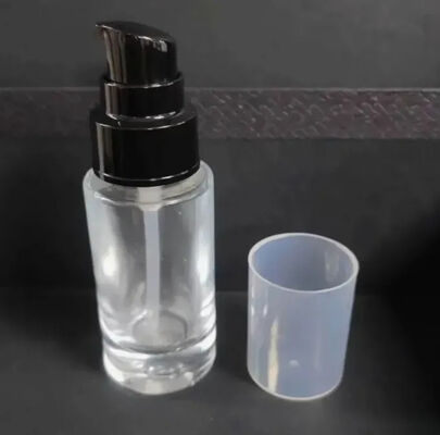 Make-up Pakket Huidverzorgingslotion Fles Cylinder Ronde glazen pompflessen voor huidverzorging