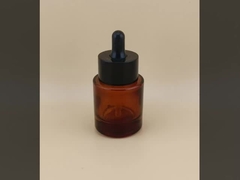 Zacht Ontworpen Bruine Kleine Glazen Druppelfles voor Gezichtsessentie