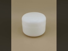 Wit gecertificeerde huidverzorging voor vrouwen Plastic Cream Jar met schroefdeksel
