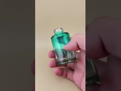 Nieuw Ontwerp Geleidelijke Verandering Donker Helder Groen Gladde Glazen Fles voor Essence