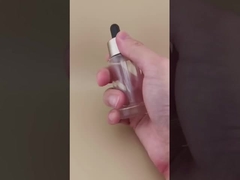 Nieuw ontwerp helder gladde verkorte piramide druppelfles voor essence