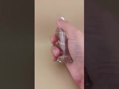 Delicaat ontwerp helder glad klein vierkant dropper fles voor essentie