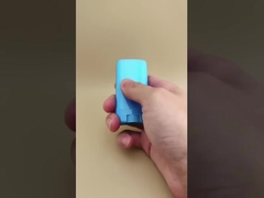 Blauwe platte gladde lipbalsemverpakking voor lippenstift