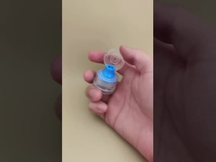 Mooi Ontwerp Transparante Kunststof Ronde Geribbelde Dop voor Huidverzorgingsflessen