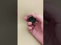 Grijze, gladde, matte plastic dop voor cosmetische flessen