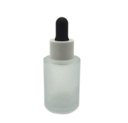 De berijpte Witte Flessen Niet-toxische K1004 15ml 30ml van het Etherische oliedruppelbuisje