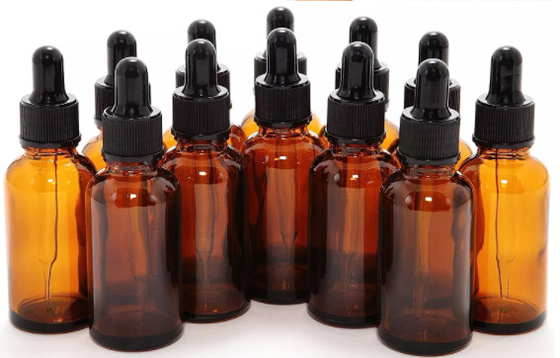 K1010 Lege Amber Glass Serum Dropper For-Etherische olie 20ml 30ml 50ml