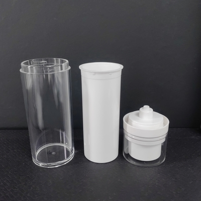Capaciteit 50 ml-120 ml luchtloze pompfles in wit zwart doorzichtig