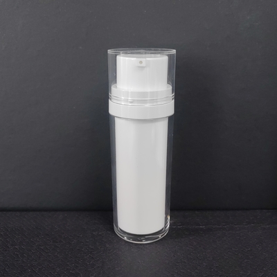 Capaciteit 50 ml-120 ml luchtloze pompfles in wit zwart doorzichtig