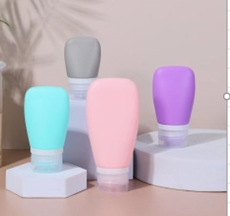 Leekproof Draagbare lege shampoo Reisgrootte Silicone flessen Creme Container