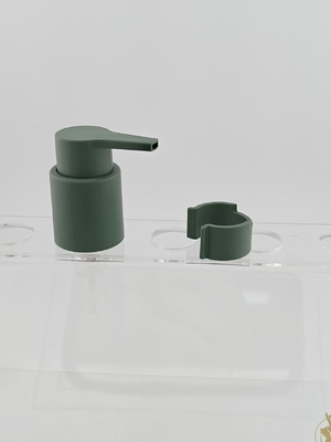 28/410 Plastic Green Matte Clip Hand Screw Cream Lotion Pump Voor Fles