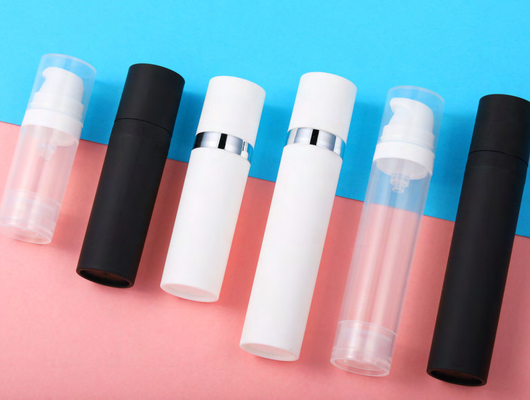 Plastic PP lege 10 ml 15 ml cosmetische luchtloze pomp lotion serum fles