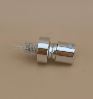 Zilveren aluminium knop fijne krimp sproeier kleine behuizing K401-1 voor parfum