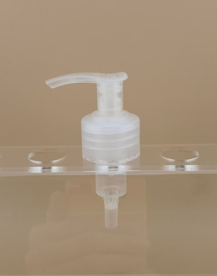 Doorzichtige witte lotion pomp links-rechts slot K204-1 voor huidverzorging