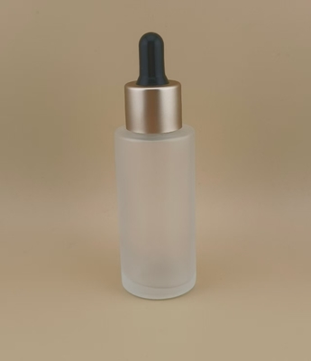 Doorzichtige matte druppelfles voor lotion CRC mogelijk glasmateriaal