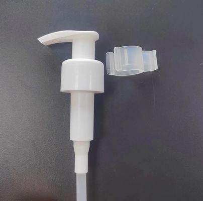 Groene aangepaste PP materiaal lotion dispenser pomp met clip slot voor vloeibare zeep huidverzorgingslotion