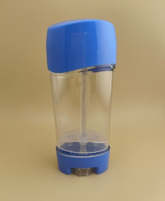 Transparante Gladde Lippenbalsem Verpakking met Blauwe Deksel voor Lippenstiften