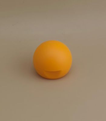 Geel, glad, mat, boldoek voor cosmetische flessen