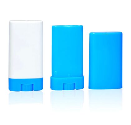 26g 29g Plastic lege Deodorant Stick Container Vlak Oval Twist Up Deodorant Tubes Verpakking voor Deodorant Stick