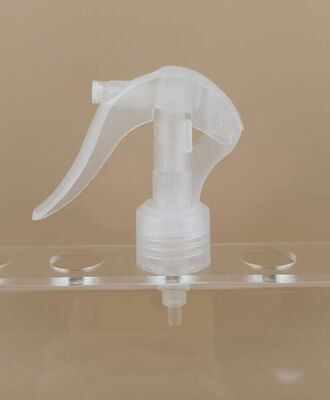 Doorzichtige plastic mini-triggerspuit voor flessen en kappers