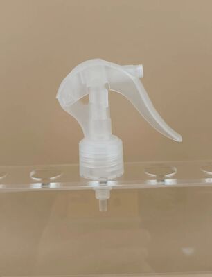 Doorzichtige plastic mini-triggerspuit voor flessen en kappers