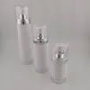 Luxe navulbare 30 ml rond spray plastic cosmetische serumlotion acryl airless pompfles