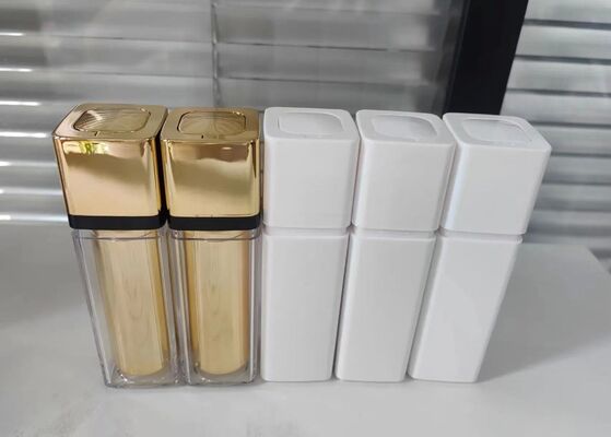Mini draagbare luchtloze fles met rubberen bodem voor cosmetica