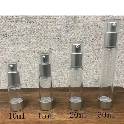 10 ml 15 ml mini luchtloze pompfles PP plastic oogserum crème luchtloze fles