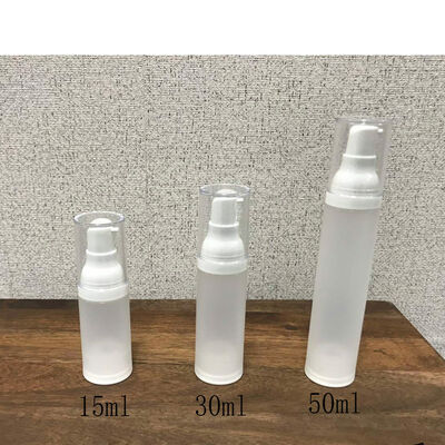 Milieuvriendelijk 15 ml 30 ml 45 ml 50 ml Transparent Leeg PP Plastic Cosmetic Packaging Container Serum Lotion luchtloze pompfles
