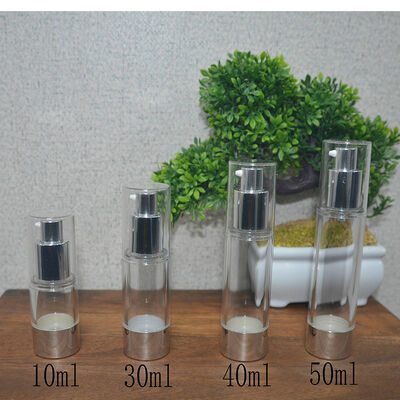 Luchtloze pompfles Custom lege cosmetische plastic nieuw ontwerp luchtloze fles