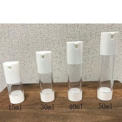 Luchtloze pompfles Custom lege cosmetische plastic nieuw ontwerp luchtloze fles
