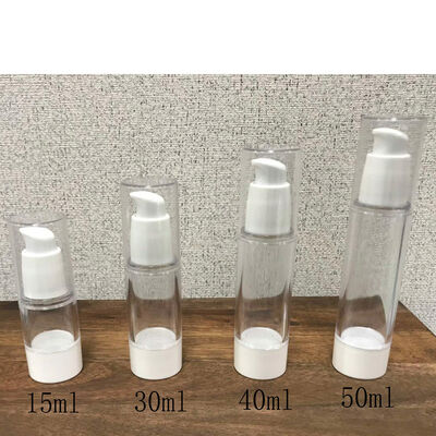 Cosmetische luchtloze fles 15 ml 30 ml 40 ml 50 ml Cosmetische lotion fijne mist spray luchtloze pompfles