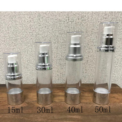 30 ml 50 ml wit helder luchtloos pompfles Vacuüm cosmetische lotion pompfles