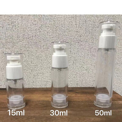 15 ml lege 30 ml 50 ml 1 oz Acryl pomp fles zonder lucht Roze luxe gezicht serum fles Verpakking