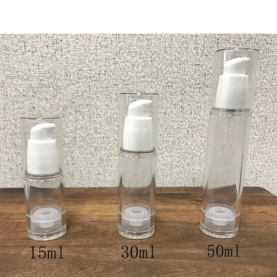 Witte PP luchtloze fles Mini Probe Airless Pump Flasje 30 ml voor lotion crème