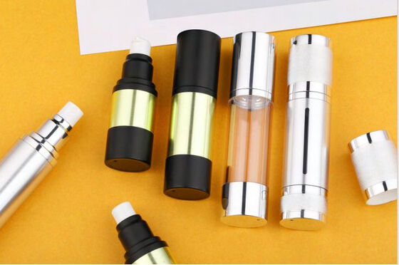 Luxe cosmetische lotion fles verpakking set luchtloze fles voor crème
