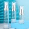 30 ml 50 ml glanzende witte PP luchtloze fles met lotionpomp