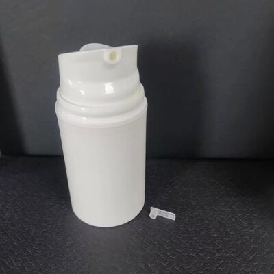 Leeg 30 ml Mini Transparent Vacuum ABS Plastic Lotion Flasje met Witte Airless Pump Cap